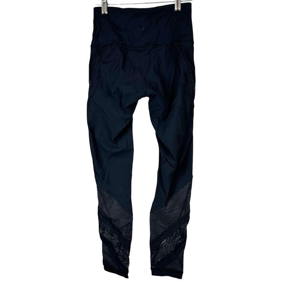 Lululemon Wunder Under High-Rise Tight 25" Lace Black Women's Size 4 EUC - Picture 2 of 8